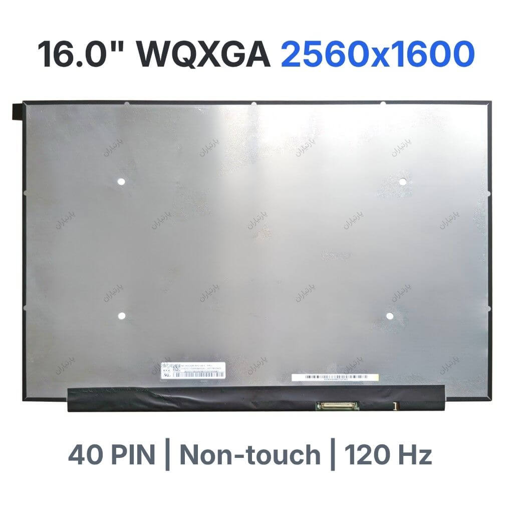 صفحه نمایش لپ تاپ NE160QDM-NY2 V8.0 16 اینچ WQXGA 2560x1600 IPS 120Hz