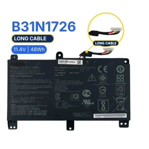 باتری لپ تاپ B31N1726 کابل بلند برای ASUS با ولتاژ 11.4V و انرژی 48Wh