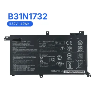 باتری لپ تاپ B31N1732 برای Asus با ولتاژ 11.52V و انرژی 42Wh