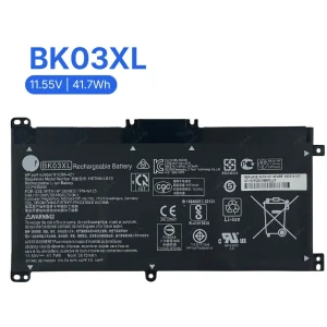 باتری لپ تاپ BK03XL برای HP با ولتاژ 11.55V و انرژی 41.7Wh